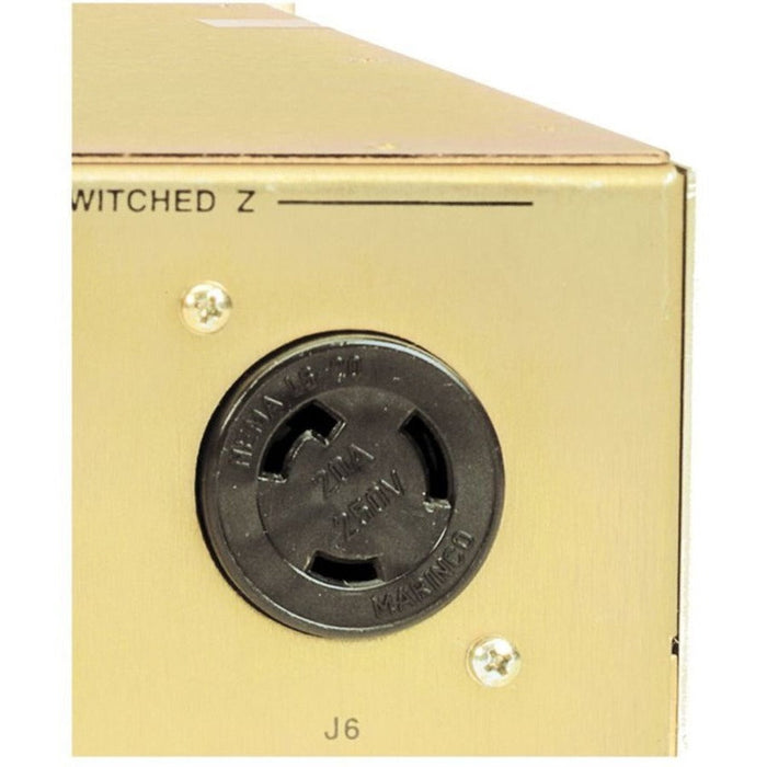 Eaton Basic rack PDU, 2U, (2) L6-30P input, 4.99 kW max, 208-240V, 24A, 0 ft cord, Single-phase, TAA compliant, Outlets: (2) L6-30R Eaton Corporation