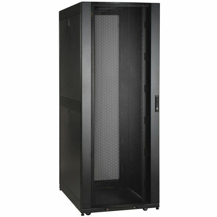 Eaton Tripp Lite Series 42U SmartRack Wide Standard-Depth Rack Enclosure Cabinet with Two Pre-Installed SRCABLEVRT3, with sides & doors Eaton Corporation