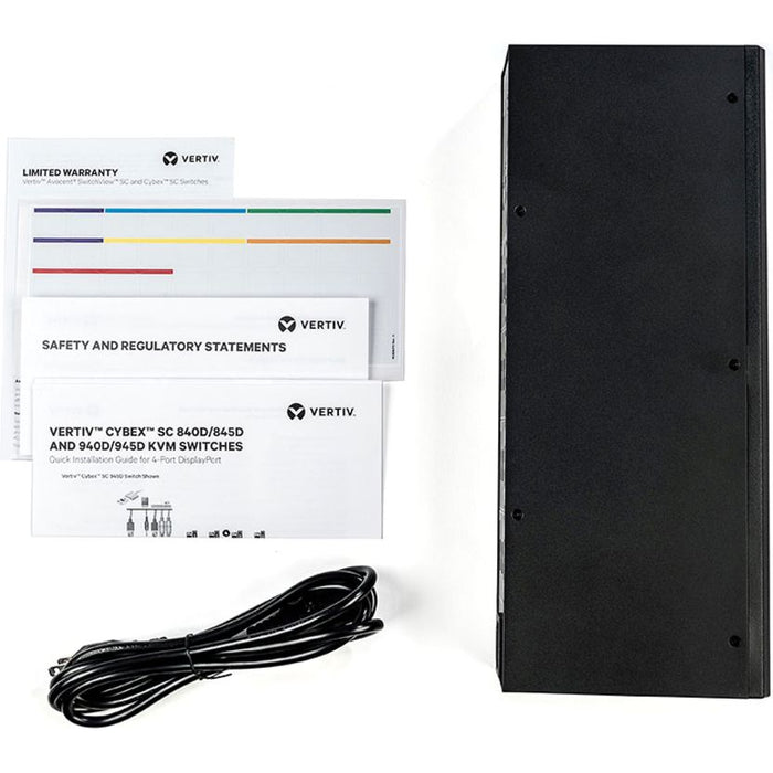 Vertiv Cybex SC945D Secure KVM Switch | 4-Port Dual-Head | DisplayPort | TAA Compliant