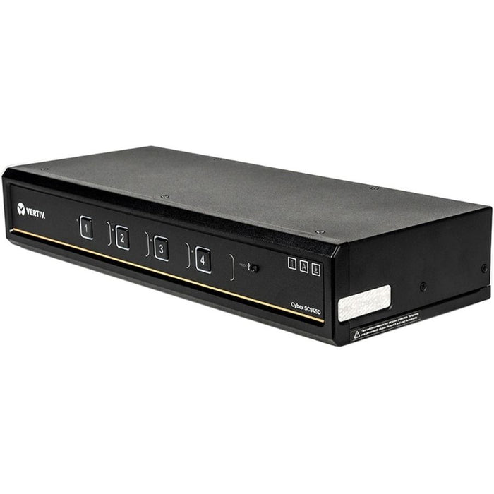 Vertiv Cybex SC945D Secure KVM Switch | 4-Port Dual-Head | DisplayPort | TAA Compliant