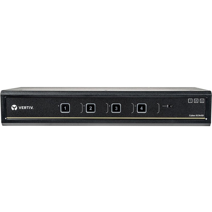 Vertiv Cybex SC945D Secure KVM Switch | 4-Port Dual-Head | DisplayPort | TAA Compliant