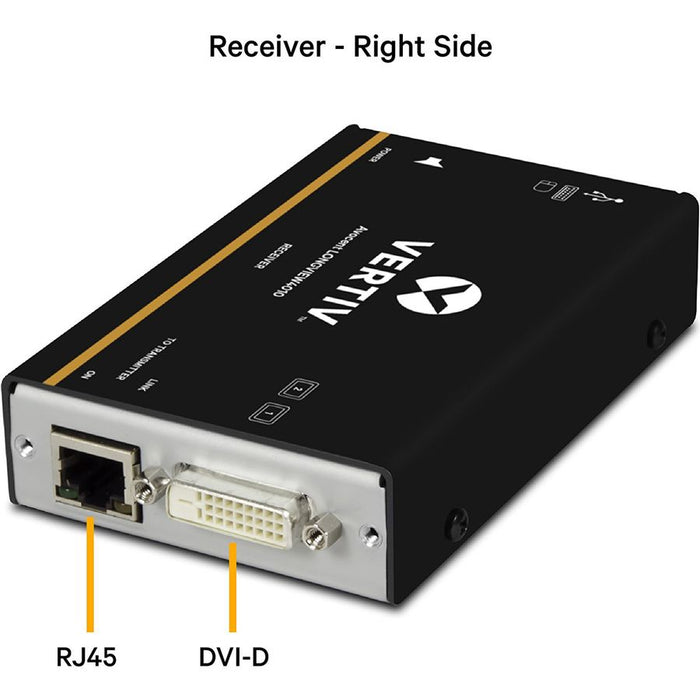 Vertiv Avocent LV4010P-001 KVM Extender Kit | DVI, USB, Audio | 1920x1200 | 50m