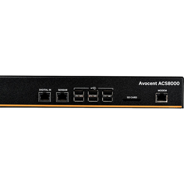 Vertiv Avocent ACS8048MDDC-400 48-Port Serial Console Server | Dual DC | Modem | TAA Compliant