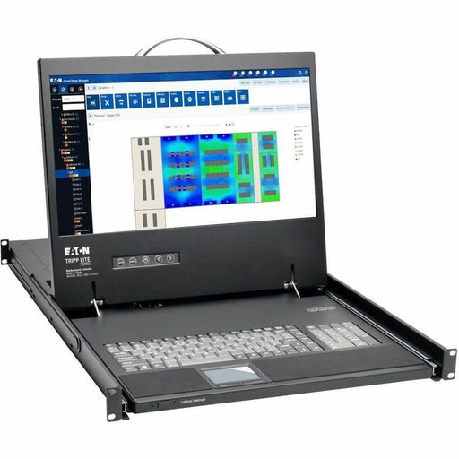 Eaton Tripp Lite Series 1U Rack-Mount Console with 19 in. LCD, 1920 x 1080 (1080p), DVI or VGA Video, TAA Eaton Corporation