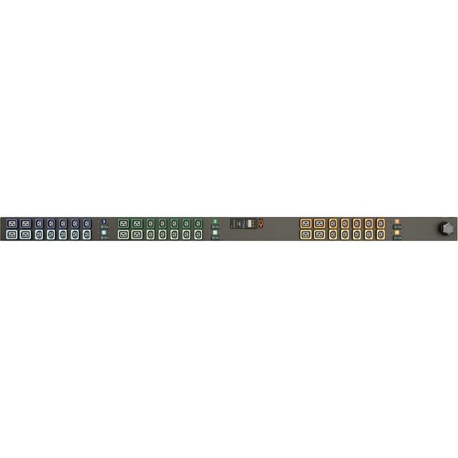 Vertiv Geist MN01D9W1-42PTB3-5PS56B0A10-S 42-Outlets Metered PDU, 27.6kW, 0U, Vertical