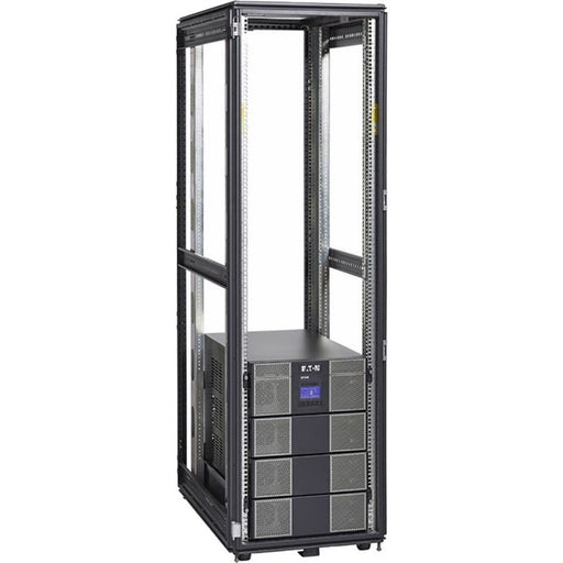 Eaton 9PXM 4-16kVA 208/240V Split-Phase Modular Scalable Online Double-Conversion UPS Cabinet, Hardwired Input / Output, Cybersecure Network Card Option, 14U, TAA Eaton Corporation