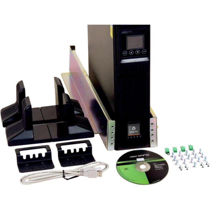 Vertiv Liebert GXT4-1000RT120T 1000VA Rack/Tower UPS | 7-Minute Backup | TAA Compliant