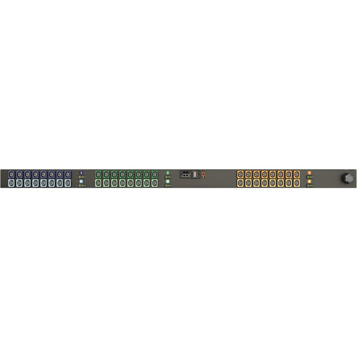 Vertiv Geist rPDU MN03E9W1-48L138-6PS15B0A10-S 48-Outlets Monitored PDU | 3P+E IP44, 60A, C13, Vertical Rack Mount