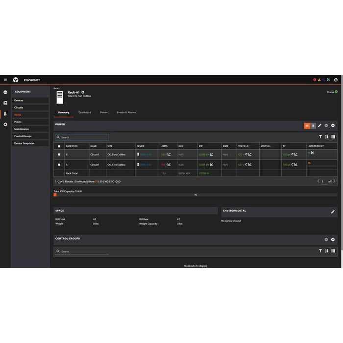 Vertiv Environet Alert ENVA-DEV-10 | Real-Time Data Center Monitoring Software