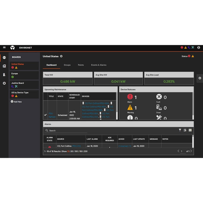 Vertiv Environet Alert Software License | 50 Devices | Data Center Monitoring