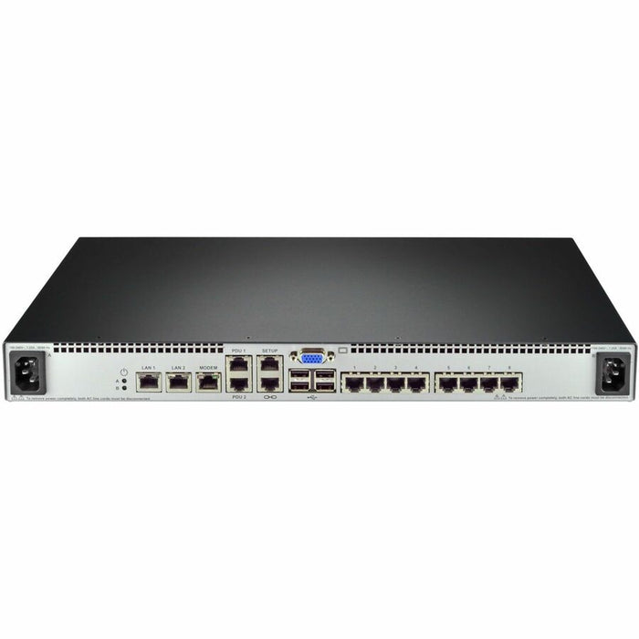 Vertiv Avocent MPU KVM Switch – 8-Port, 1 Digital Path, Dual AC, TAA