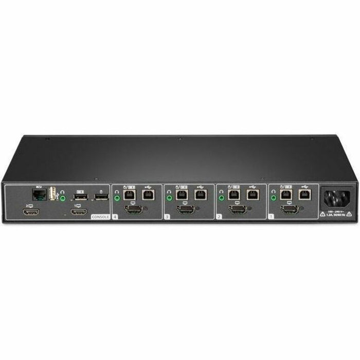 Vertiv Avocent Cybex Secure MultiViewer KVM Switch, 4-Port, UHD 4K, Cursor Navigation Switching, TAA, NIAP 4.0 (SCMV245DPH-400)