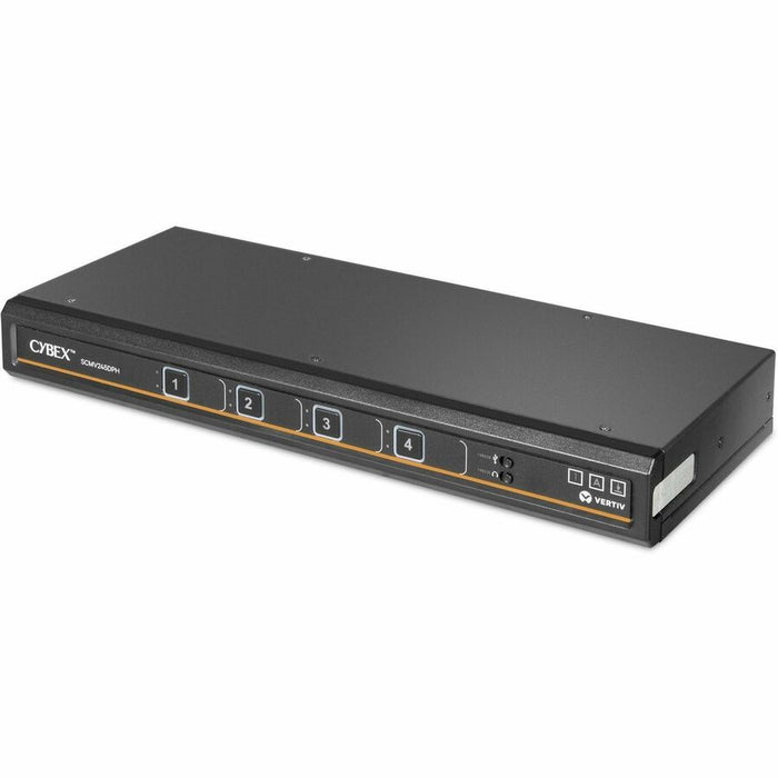 Vertiv Avocent Cybex Secure MultiViewer KVM Switch, 4-Port, UHD 4K, Cursor Navigation Switching, TAA, NIAP 4.0 (SCMV245DPH-400)