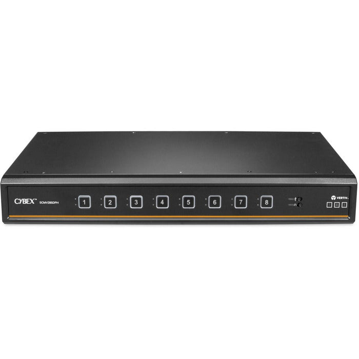 Vertiv Avocent Cybex SCMV285DPH-400 Secure MultiViewer KVM Switch, 8-Port, 4K, Universal Video Support, NIAP 4.0, TAA