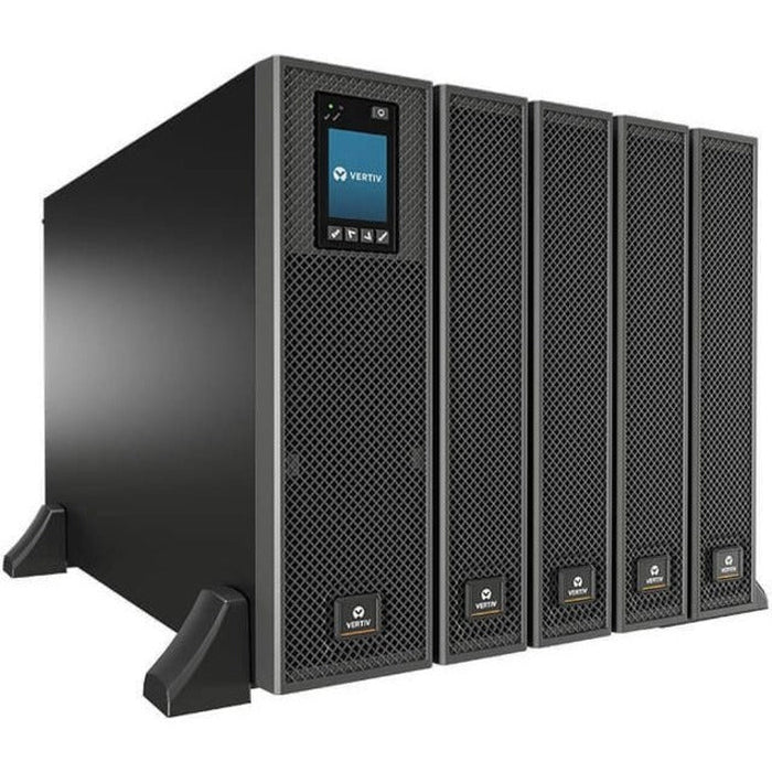 Vertiv Liebert GXT5-20KMVRT11UXLN 20kVA Online Double Conversion UPS, Rack/Tower, 208V Input, 208/120V Output, LCD HMI, RDU101, 11U