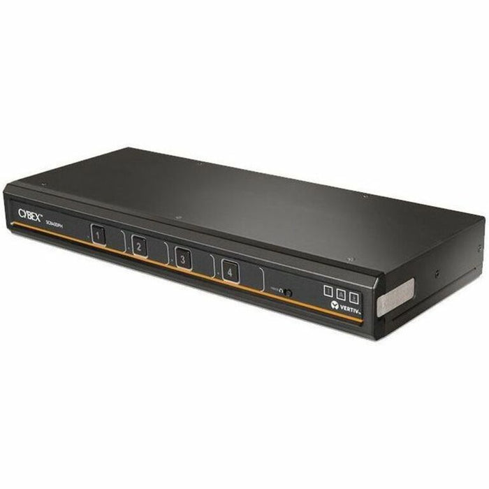 Vertiv Avocent Cybex SC840DPH-400 Secure Desktop KVM Switch, 4-Port, Single Head, NIAP 4.0, CAC, TAA Compliant