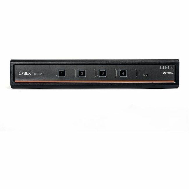Vertiv Avocent Cybex SC940DPH-400 Secure Desktop KVM Switch, Dual Head, 4-Port, CAC, NIAP 4.0, TAA