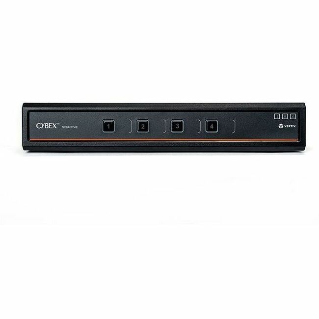 Vertiv Avocent Cybex SC940DVI-400 Secure Dual-Head KVM Switch, 8-Port, TAA, NIAP 4.0