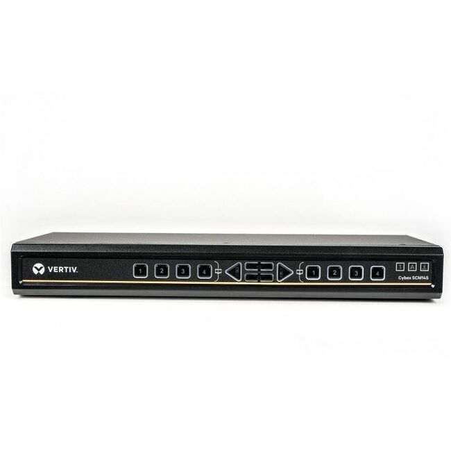 Vertiv Avocent Cybex SCM145DPH-400 Secure 4-Port KVM Switch with Touchscreen Support & CAC, NIAP 4.0, TAA Compliant