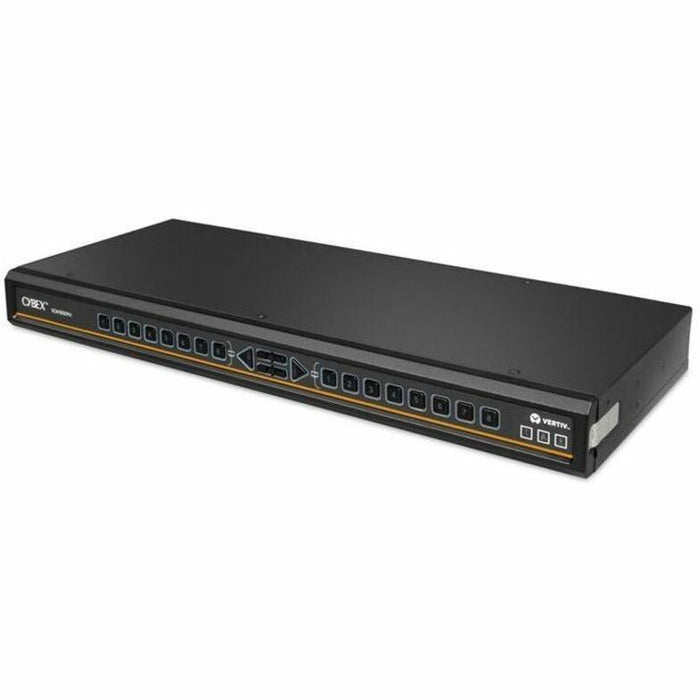 Vertiv Avocent Cybex SCM185DPH-400 Secure 8-Port KVM Switch, Dual User, CAC, Touchscreen, NIAP 4.0, TAA
