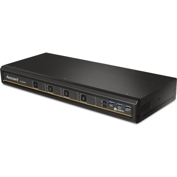 Vertiv Avocent SwitchView SV240DPH-400 Desktop KVM Switch | 4 Port | DisplayPort/HDMI | TAA Compliant