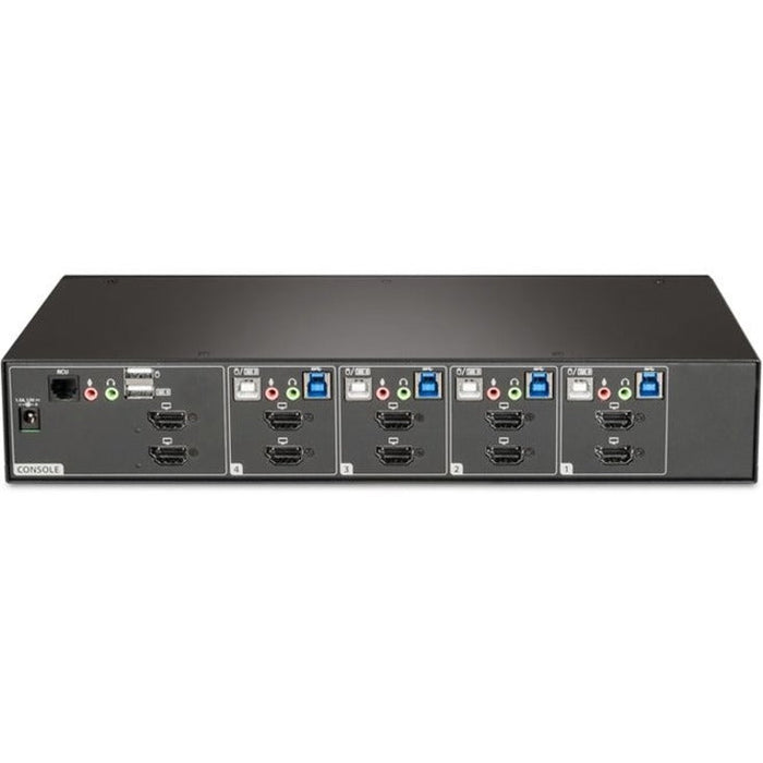 Vertiv Avocent SV340DPH-400 Desktop KVM Switch | 4-Port Dual Monitor | USB | DisplayPort & HDMI | TAA Compliant
