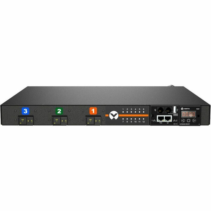 Vertiv Geist rPDU MNR3E1R6-12CF18-3TL21A0H10-S | 12-Outlets | Monitored | 30A | L21-30P | Horizontal | TAA Compliant