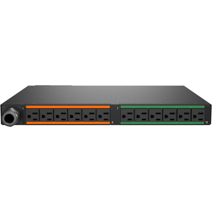 Vertiv Geist Switched Rack PDU VP53100 – 30A, 1U Horizontal, 12 C13/C19 Outlets, L6-30P Plug
