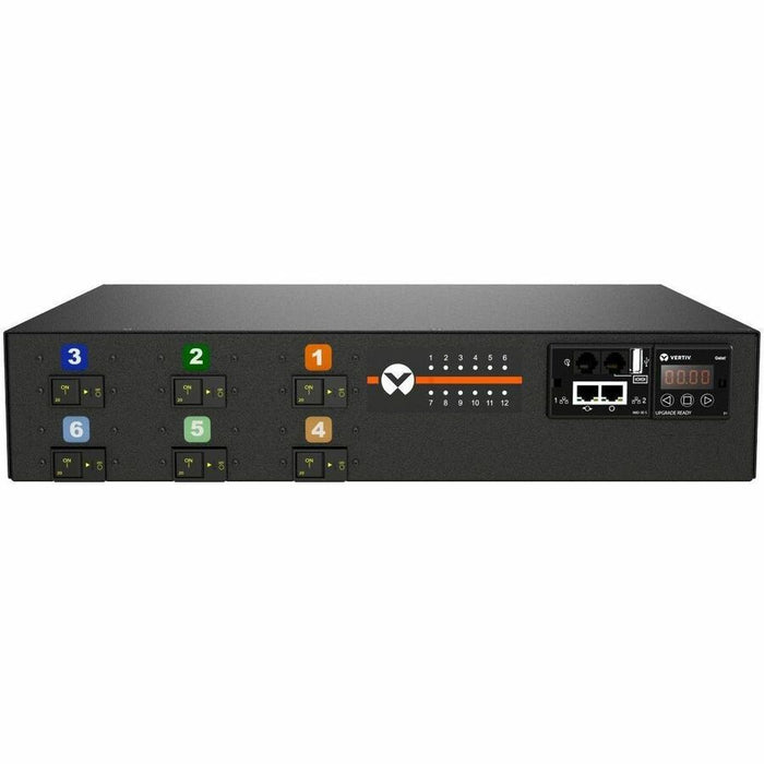 Vertiv Geist NS30214 Switched rPDU 12-Outlets | 60A | 230V | 17.2kW | 2U | IEC 60309 | C13/C19 | Rack-Mount