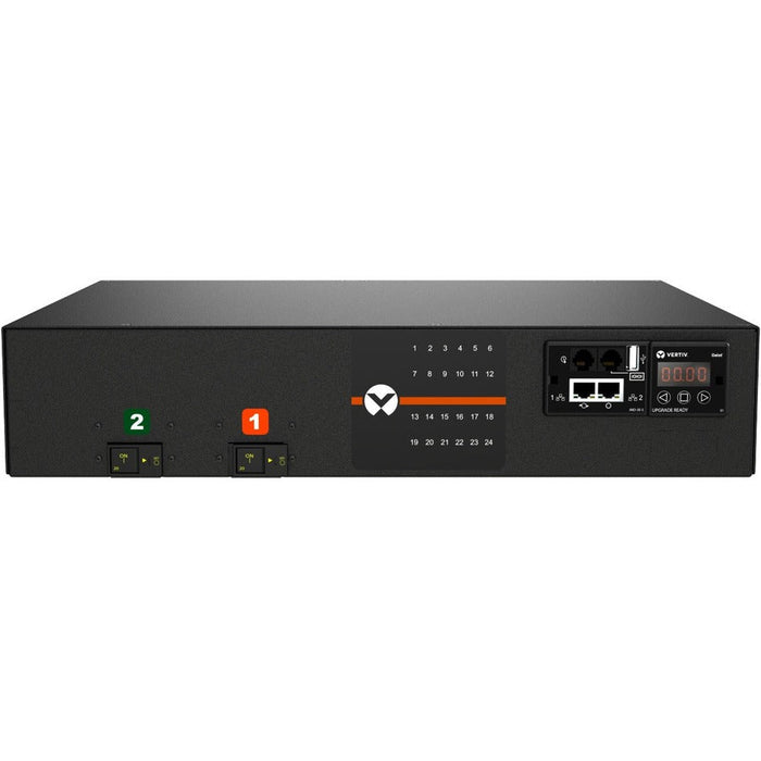 Vertiv Geist Switched rPDU NS30216 – 24-Outlets | 30A | NEMA L14-30P | 2U Rack Mount