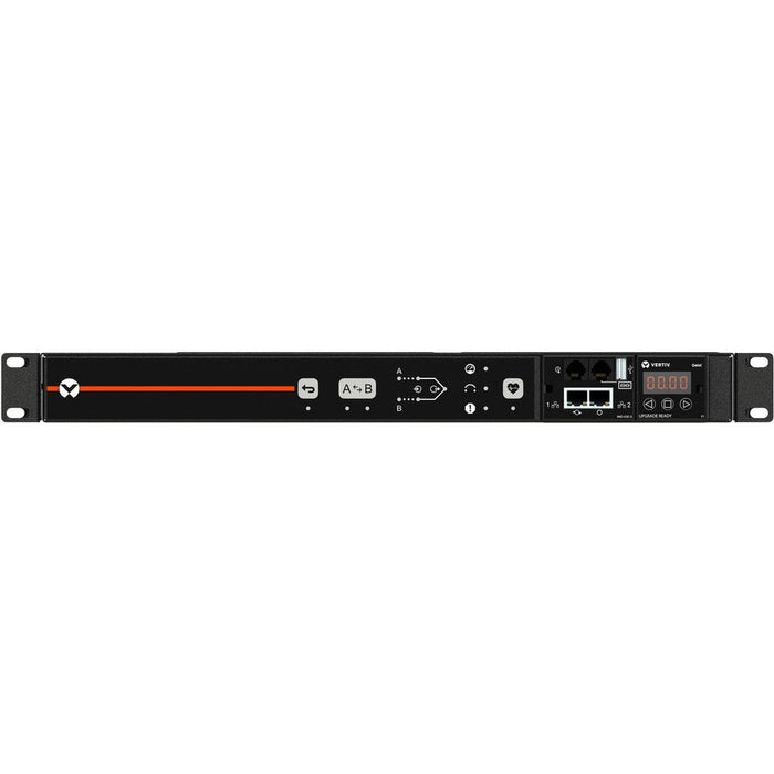 Vertiv Geist VA4U2100 Rack Transfer Switch PDU - 12 Combination C13/C19 Outlets, 1U, Dual C20 Input, Unit-Level Monitored, 120V/208V/230V