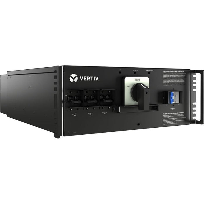 Vertiv Liebert VMBC-20KMVRT4U 20kVA Maintenance Bypass Cabinet | 208V/120V | 3x NEMA L14-30R | Rack-Mountable