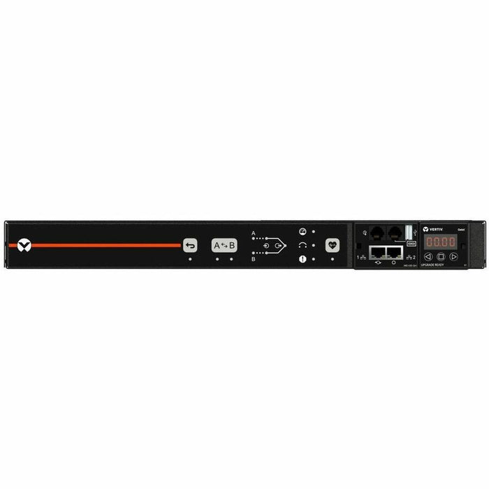 Vertiv Geist rPDU AU03E1R0-11PS63-3PS6PS6B411-D | 1-Outlet Rack Transfer Switch PDU | 230V | ATS | Monitored | VA4U9101