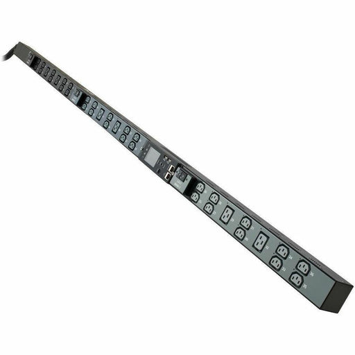 Eaton 12.6kW 200-240V 3-Phase IsoBreaker Managed PDU - Gigabit, 36 Outlets, IEC-309 60A Blue (3P+E) Input, LCD, 10 ft. (3 m) Cord, 0U, 70 in. (1.8 m) Height, TAA Eaton Corporation