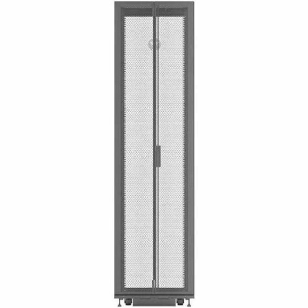 Vertiv VR3107-002 48U Rack Cabinet with 19" Rail Depth – Black, Enclosed
