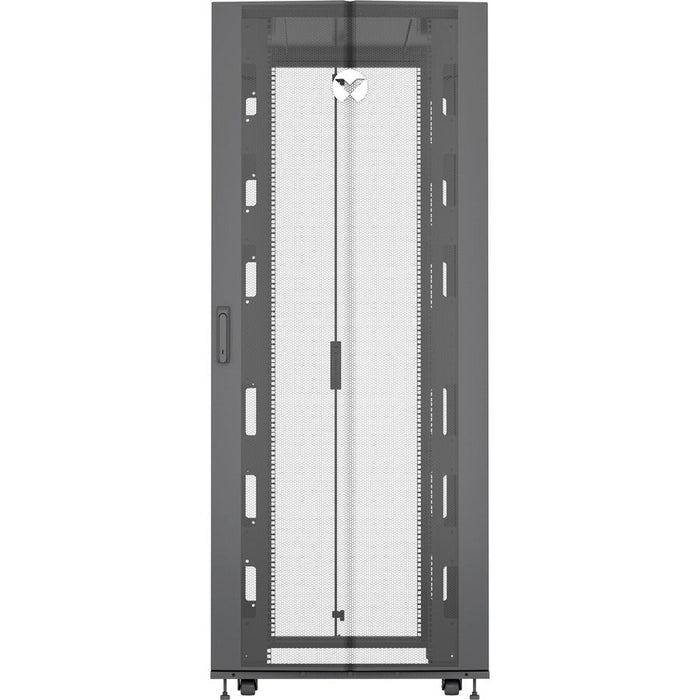 Vertiv VR3150-007 42U Rack Cabinet, 19" Depth, Black, Steel