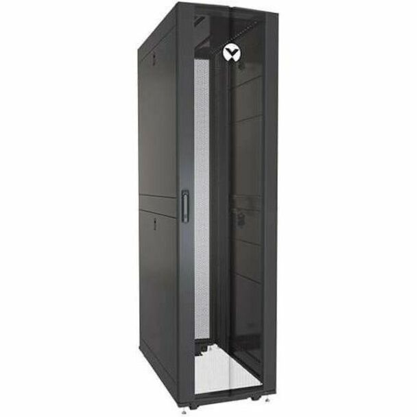 Vertiv VR3157-005 48U Rack Cabinet, 31.5" Wide x 43.3" Deep, Black