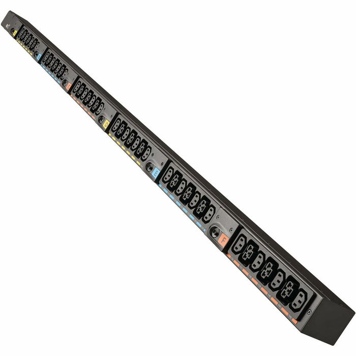 Eaton Universal-Input Basic PDU G4, 208V and 415/240V, 42 Outlets, Input Cable Sold Separately, End-Entry Input, 72-Inch 0U Vertical Eaton Corporation