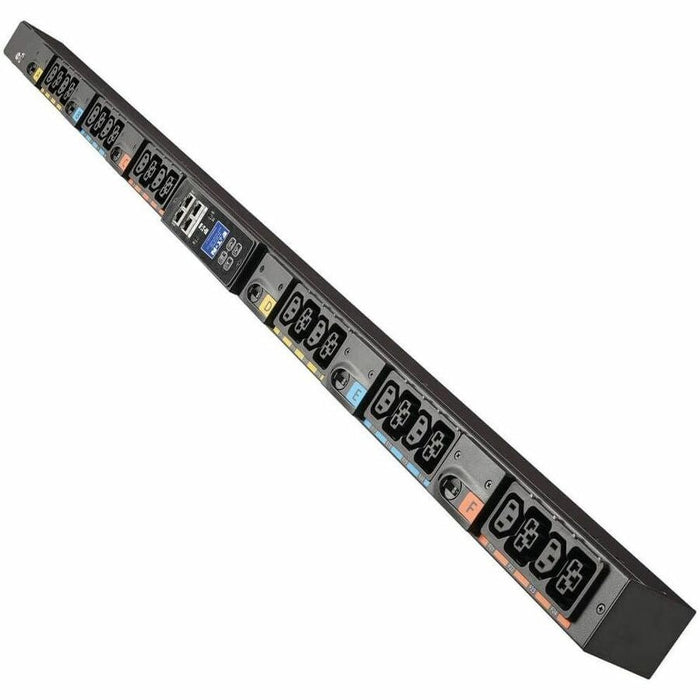 Eaton Universal-Input Managed PDU G4, 208V and 415/240V, 24 Outlets, Input Cable Sold Separately, 0U Vertical Eaton Corporation