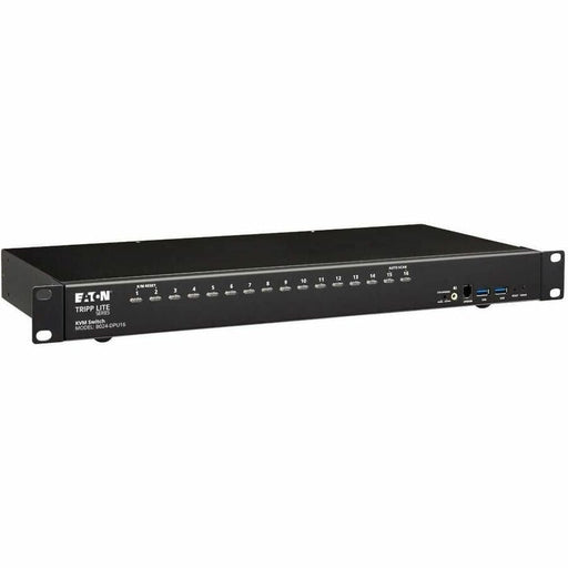 Eaton Tripp Lite Series 16-Port DisplayPort/USB KVM Switch with Audio/Video and USB Peripheral Sharing, 4K 60 Hz, 1U Rack-Mount, TAA Eaton Corporation