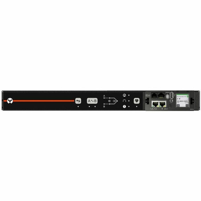 Vertiv VA4U31A0 Rack Transfer Switch, Monitored, 30/32A, 7.3kW, 240V