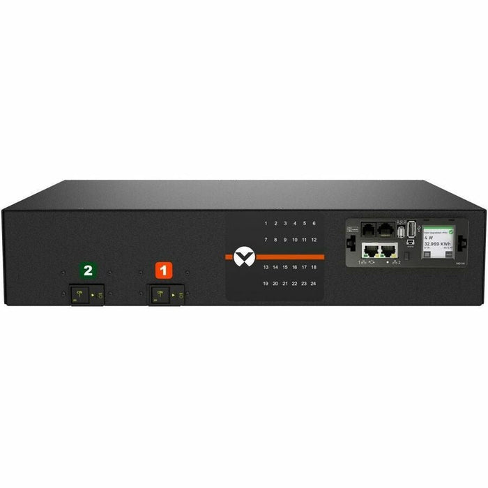 Vertiv VP5N32A0 Switched rPDU, 30A 208V, 4.9kW, 24 C13/C19, Horizontal
