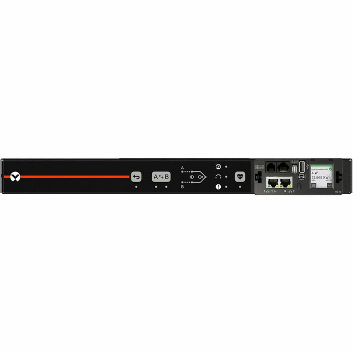 Vertiv VA7U21A0 Rack Transfer Switch rPDU, 6x C13/C19, 16A/20A, Switched