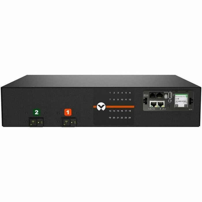 Vertiv VP7N32A0 Switched rPDU, 30A 208V, 4.9kW, 24 C13/C19, Horizontal