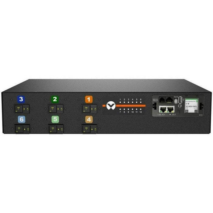 Vertiv VP6N62A1 PowerIT rPDU, 60A 208V, EC Monitored, Horizontal, 12x C13/C19