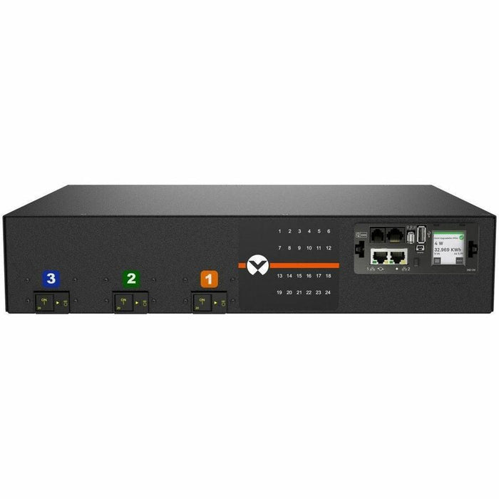 Vertiv VP6N32A1 Monitored rPDU, 30A 208V, (24) C13/C19, L14-30P, Horizontal