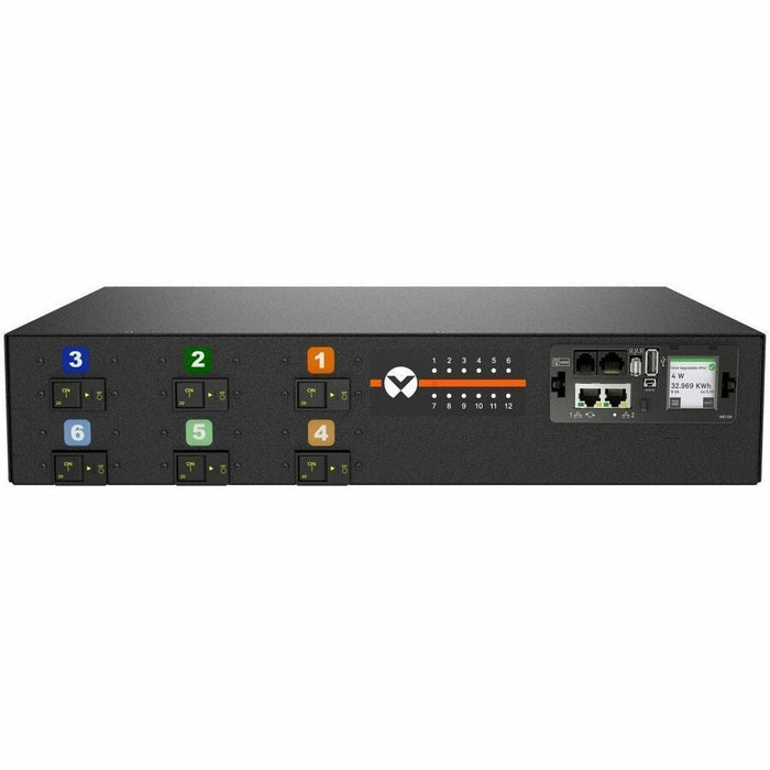Vertiv VP5N62A1 Switched rPDU, 60A 208V, 17.2kW, 12x C13/C19, Horizontal