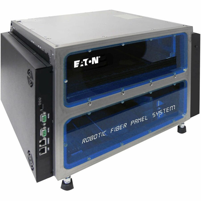 Eaton Robotic Fiber Panel System with Mini Chassis - 204 Multimode LC Fiber Ports, TAA Eaton Corporation