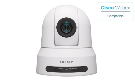 Sony SRG-X400W 4K PTZ Camera - 40x Zoom, 3G-SDI/HDMI/NDI/IP Streaming, POE+ - White