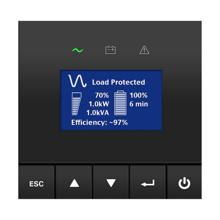 Eaton 5P3000 UPS – 3000VA/2700W, Tower, 120V, L5-30P Input, (6) 5-20R & (1) L5-30R Output